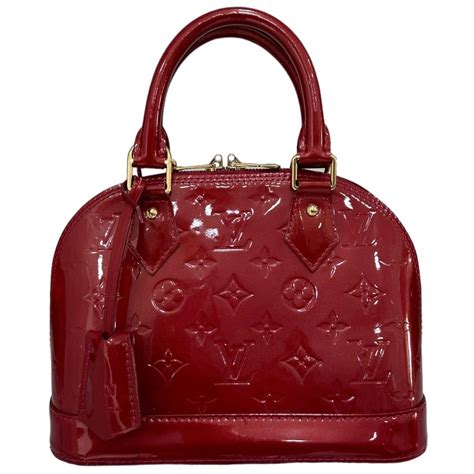 Louis Vuitton Alma BB Vernice Rossa Borsa A Spalla 